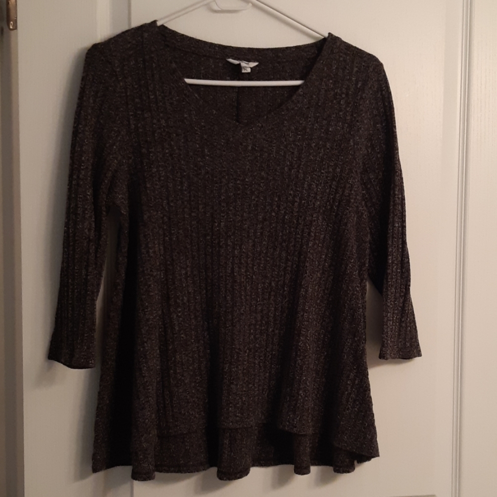 3/4 sleeve cropped top